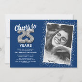 Proost op de 25e verjaardag foto kaart (Voorkant)