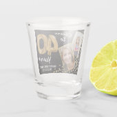 Proost op de 40e verjaardag 2 foto shot glas (Achterkant)