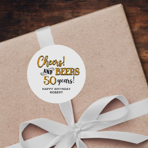 Proost op de 50ste verjaardag van Beers Ronde Sticker