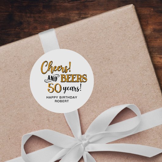 Proost op de 50ste verjaardag van Beers Ronde Sticker