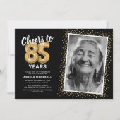 Proost op de 85ste verjaardag foto kaart (Voorkant)