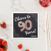 Proost op de 90 jaar! 90e verjaardag servet (Insitu)