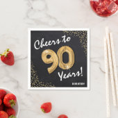 Proost op de 90 jaar! 90e verjaardag servet (Insitu)