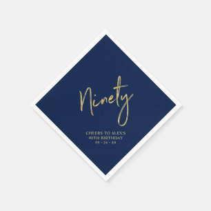 Proost op de 90e verjaardag van Gold & Navy Servet