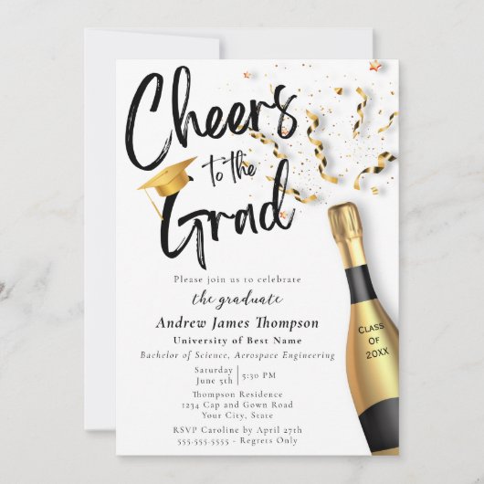 Proost op de aankondiging van het Afstudeerder Gra (Voorkant)