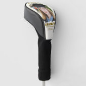 Proost op de afgestudeerde aangepaste foto naam fa golfheadcover (Schuin)