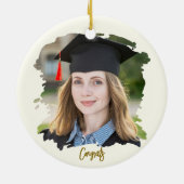 Proost op de afgestudeerde aangepaste foto naam fa keramisch ornament (Achterkant)