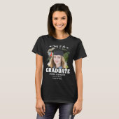 Proost op de afgestudeerde aangepaste foto naam fa t-shirt (Voorkant volledig)