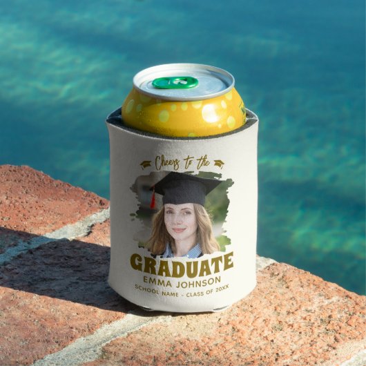Proost op de afgestudeerde aangepaste fotonaam fam blikjeskoeler (Insitu Zwembad)