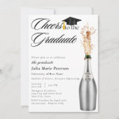 Proost op de Afgestudeerde Afstudeeraankondiging Kaart (Voorkant)