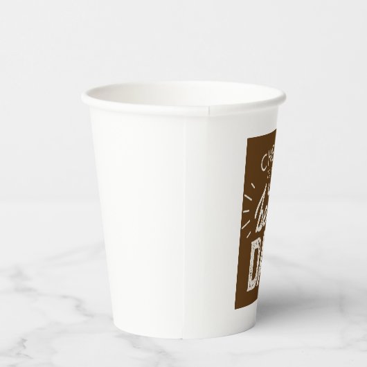 Proost op de beste vader - Vaderdag Papieren Bekers (Rechts)