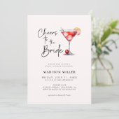 Proost Op De Bruid Bruiloft Minimalistisch Kaart (Staand voorkant)