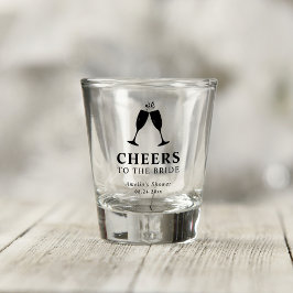 Proost op de bruid Brunch & bubbels Bruidsdiner Shot Glas