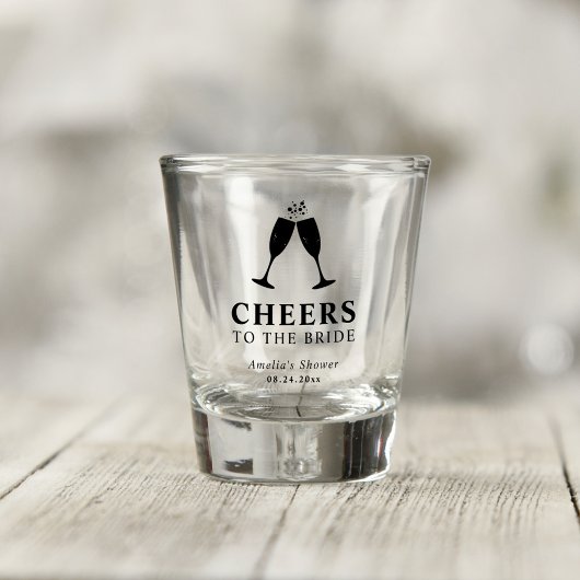 Proost op de bruid Brunch & bubbels Bruidsdiner Shot Glas