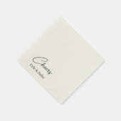 Proost op de bruid en bruidegom Cocktail Paper Ser Servet (Hoek)