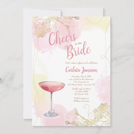 Proost op de bruid kaart (Voorkant)