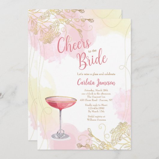 Proost op de bruid kaart (Voorkant / Achterkant)