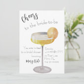 Proost op de bruid kaart (Staand voorkant)