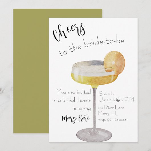 Proost op de bruid kaart (Voorkant / Achterkant)