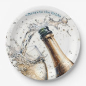 Proost op de Bruid Papieren Bordje (Voorkant)