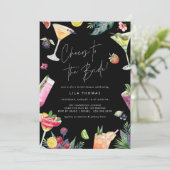 Proost op de bruid | Schattige Cocktails Vrijgezel Kaart (Staand voorkant)