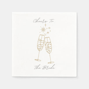 Proost op de bruid servet