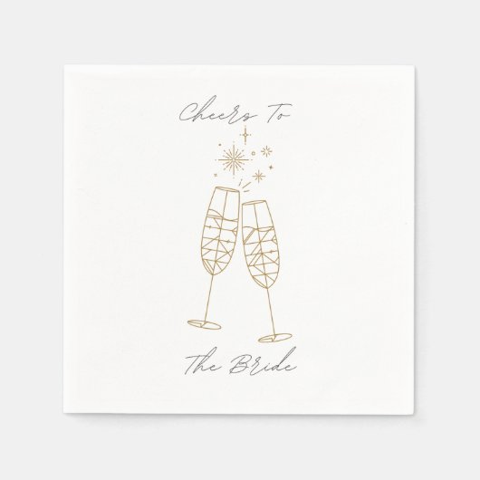 Proost op de bruid servet (Voorkant)