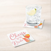 Proost op de bruidsdouche kartonnen onderzetters (Insitu)