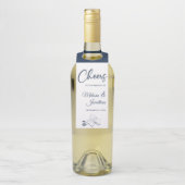 Proost op de bruiloft van de delicate orchideeën flessenhanger (Op fles)