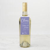 Proost op de bruiloft van de delicate orchideeën flessenhanger (Op fles)