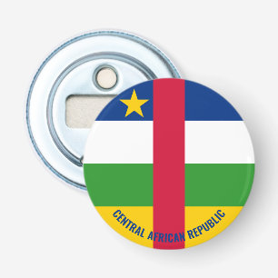 Proost op de Centraal-Afrikaanse Republiek! schitt Button Flesopener