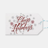 Proost op de Feestdagen - Elegant Gift Label Cadeaulabel (Voorkant (Horizontaal))