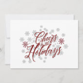 Proost op de Feestdagen - Elegante kerst Kaart (Voorkant)