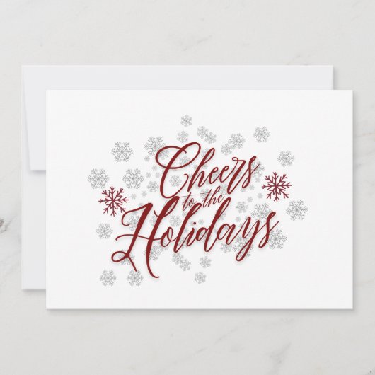 Proost op de Feestdagen - Elegante kerst Kaart (Voorkant)