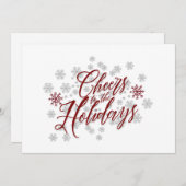 Proost op de Feestdagen - Elegante kerst Kaart (Voorkant / Achterkant)