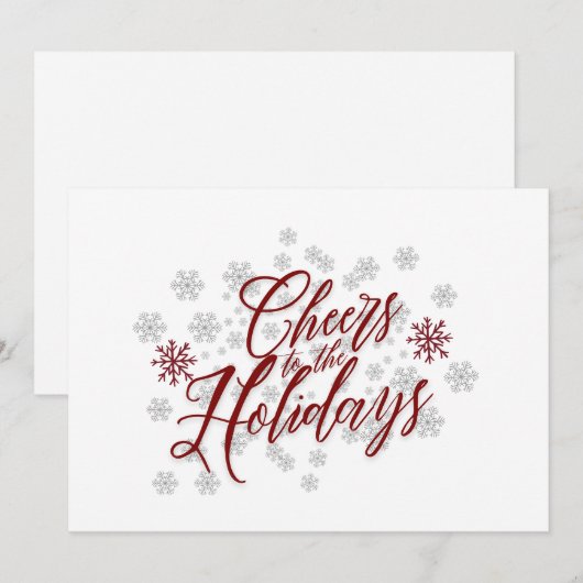 Proost op de Feestdagen - Elegante kerst Kaart (Voorkant / Achterkant)