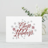 Proost op de Feestdagen - Elegante kerst Kaart (Staand voorkant)