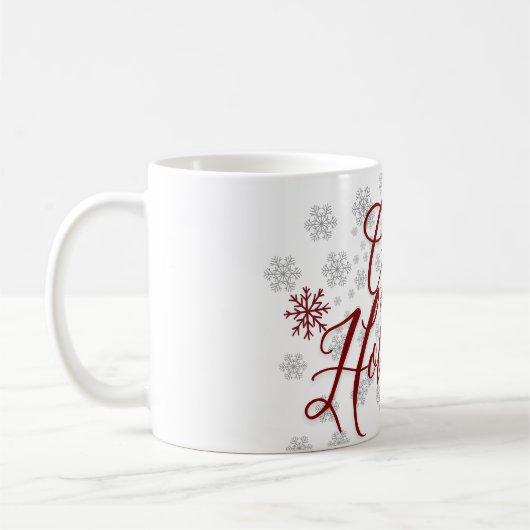 Proost op de Feestdagen - Elegante vakantie Mok (Links)