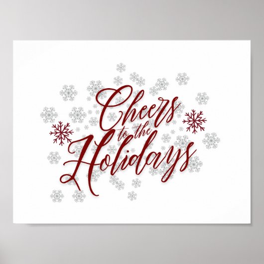 Proost op de Feestdagen - Elegante vakantie Poster (Voorkant)
