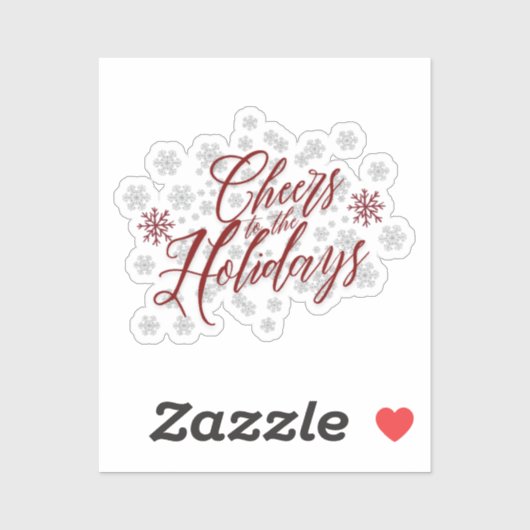 Proost op de Feestdagen - Feestelijke Calligrafie Sticker (Vel)