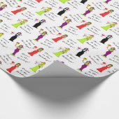 Proost op de Feestdagen! Wijnvrouwen Cadeaupapier (Hoek)