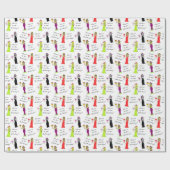 Proost op de Feestdagen! Wijnvrouwen Cadeaupapier (Vlak)