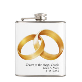 Proost op de Happy Couple Vinyl Wrapped Flask Heupfles