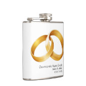 Proost op de Happy Couple Vinyl Wrapped Flask Heupfles (Rechts)