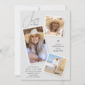 Proost op de Jaren 3 Foto Verjaardagsfeestje Kaart (Voorkant)