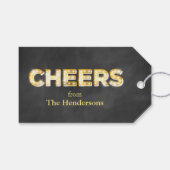 Proost op de Labels van Chalkboard Cadeaulabel (Voorkant (Horizontaal))