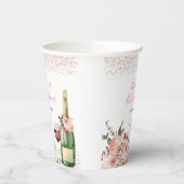 Proost op de Liefde Blush Roze Bruidsdouche Papieren Bekers (Links)