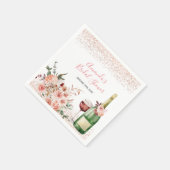 Proost op de Liefde Blush Roze Bruidsfeest Servet (Hoek)