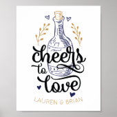 Proost op de Liefde Bruidsfeest Poster (Voorkant)