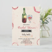 Proost op de liefde bruidsfeest uitnodiging (Staand voorkant)